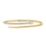 Diamond Pear Snake Wrap Bracelet