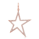 Open Diamond Star Pendant