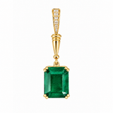 Emerald Diamond Pendant