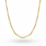 Long Oval Chain Necklace