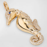 Diamond Seahorse Pendant