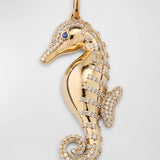 Diamond Seahorse Pendant